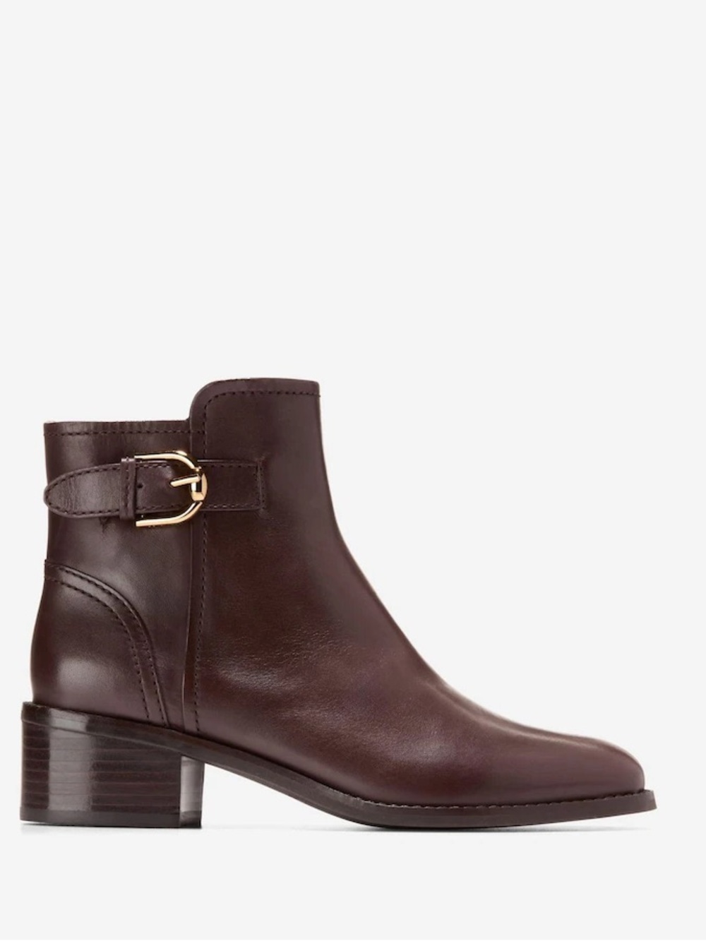 Cole Haan Brown Hanover Buckle Booties Size 5 New